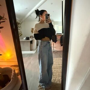 Black and cream Sweater